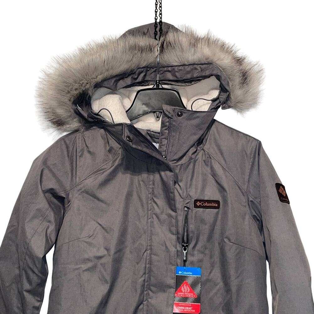 Columbia Women's Suttle Mountain Long Insulated Jacket Grey Coats S $230 - Picture 2 of 10